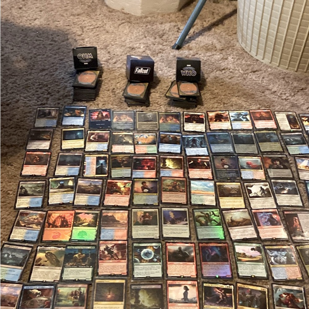 Magic. Cards who and fallout and 1996 basic land cards all of them